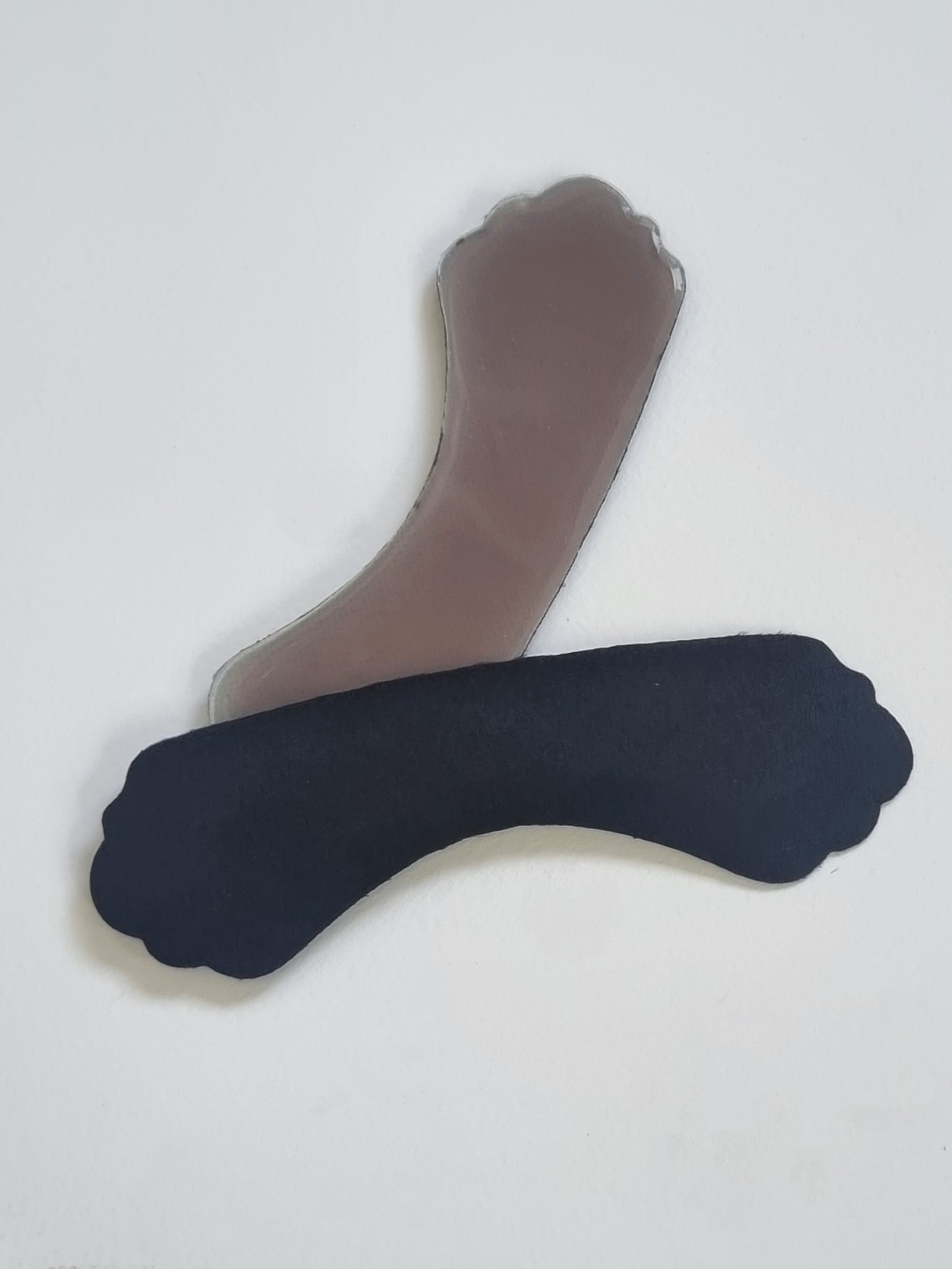 Silicone back mobility pad - pair