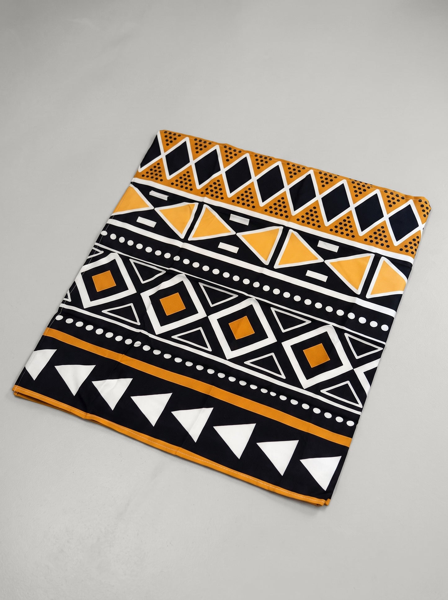 Brown print scarf