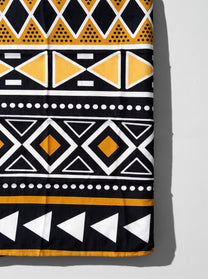 Brown print scarf