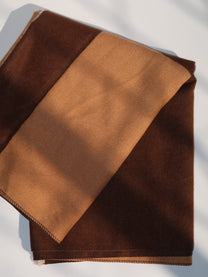 צעיף חום 2 גוונים