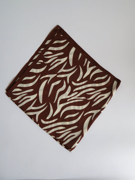 צעיף בהדפס חום