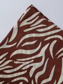 צעיף בהדפס חום