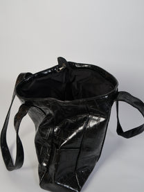 תיק קרוקו שחור