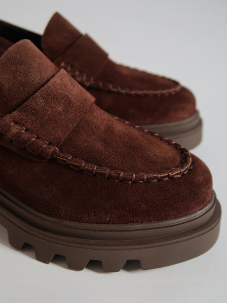 Collins Brown Suede
