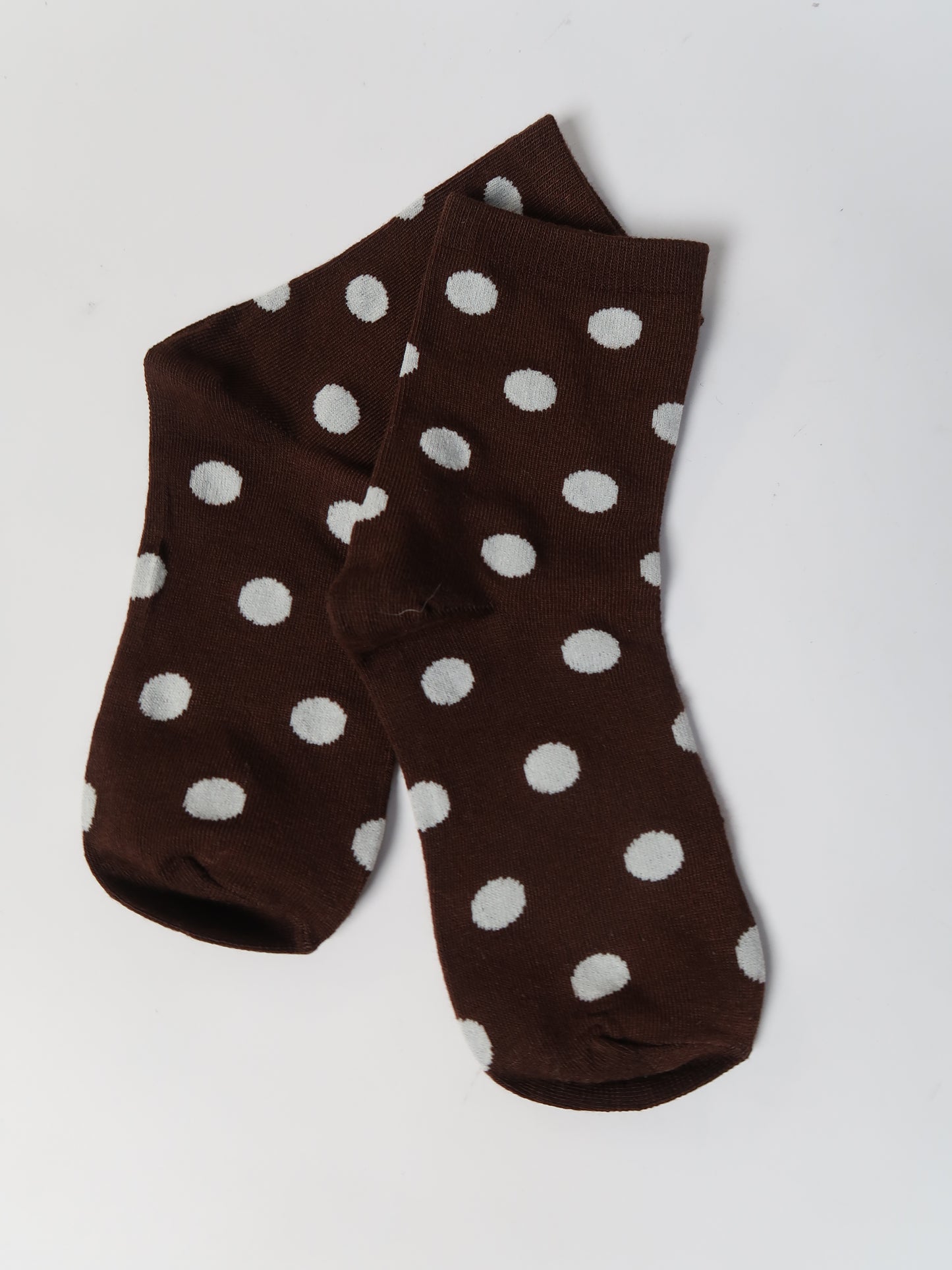 Black socks with white stripes