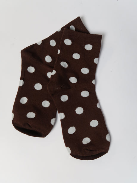 Black socks with white stripes