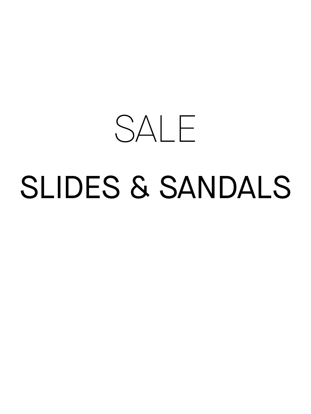 SALE SLIDE AND SANDALS
