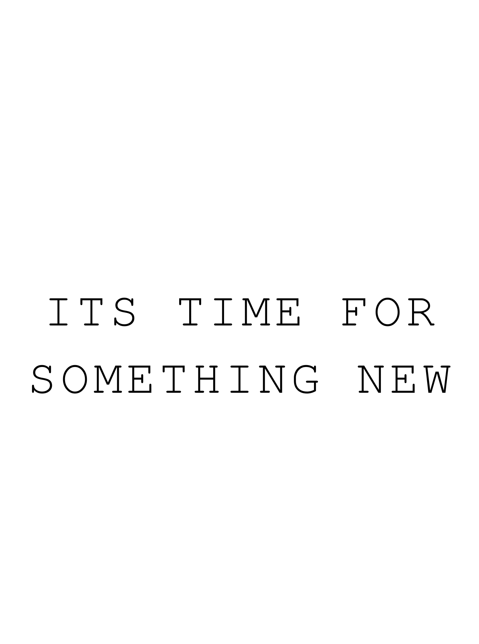 SOMETHING NEW