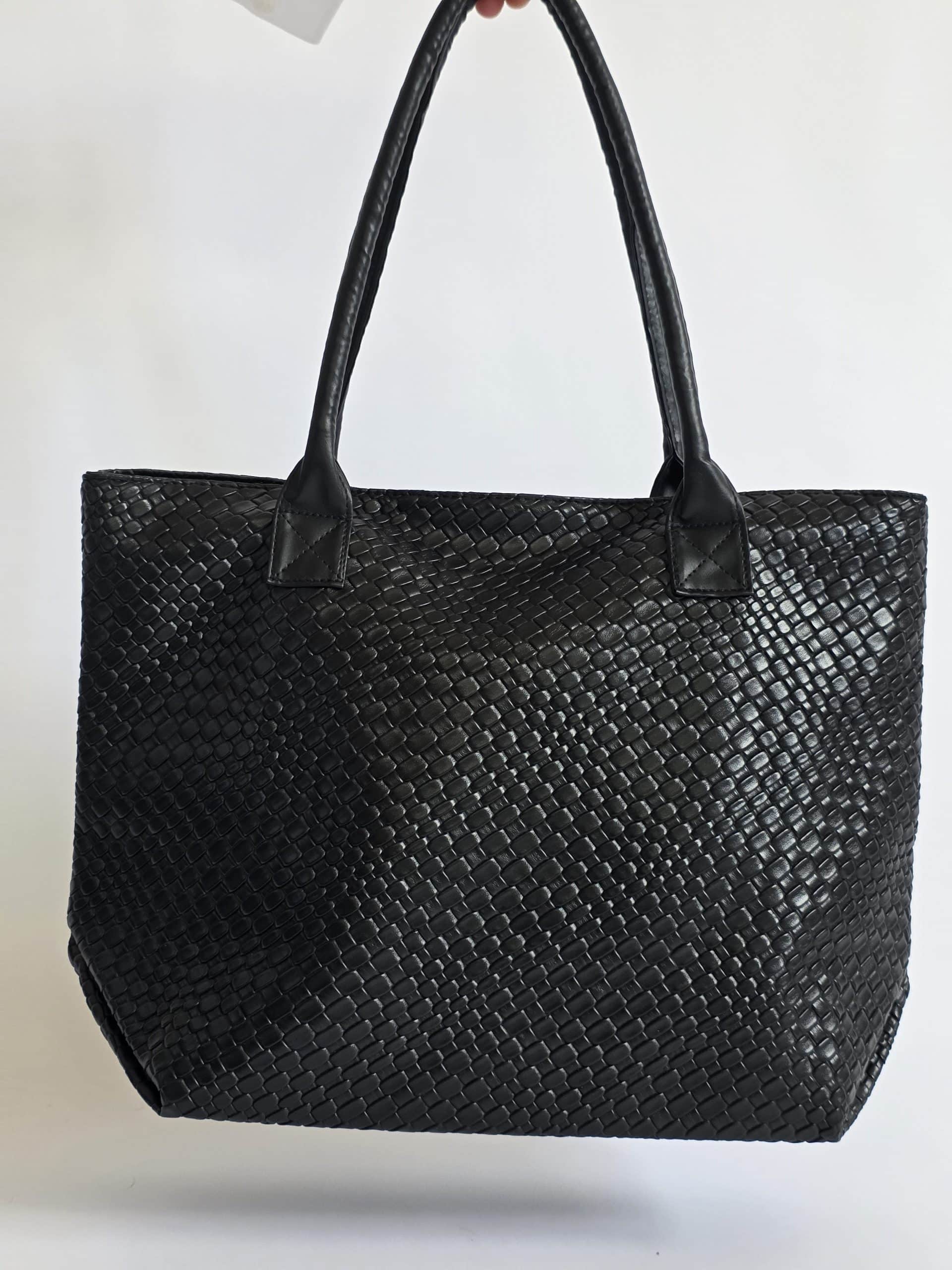 תיק Shopper שחור גדול