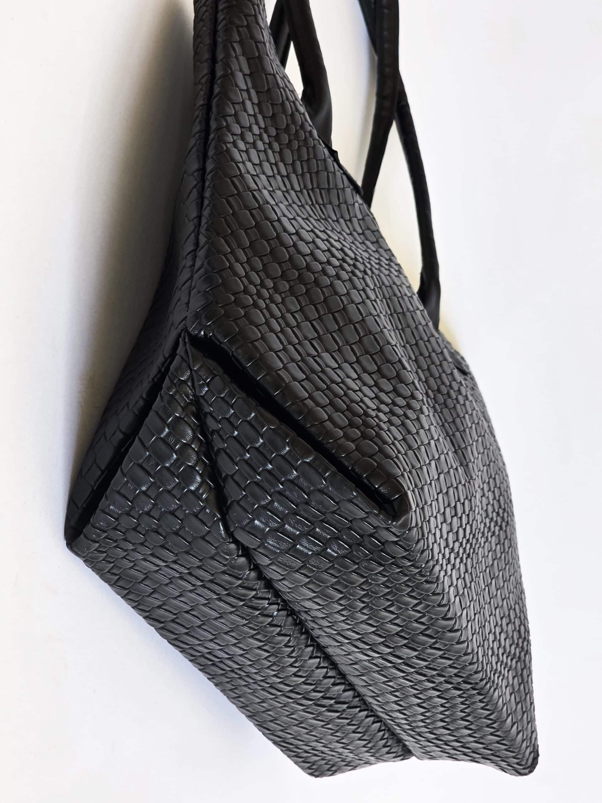 תיק Shopper שחור גדול
