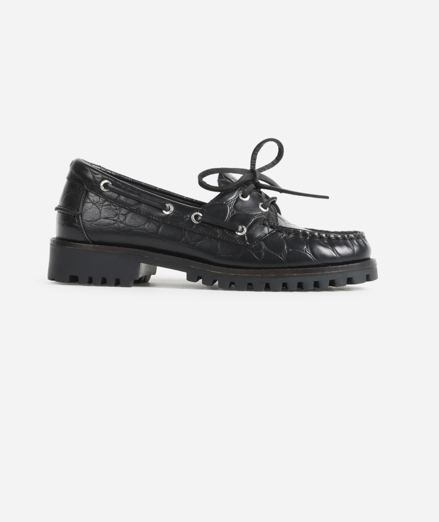 Cleo Black Croco