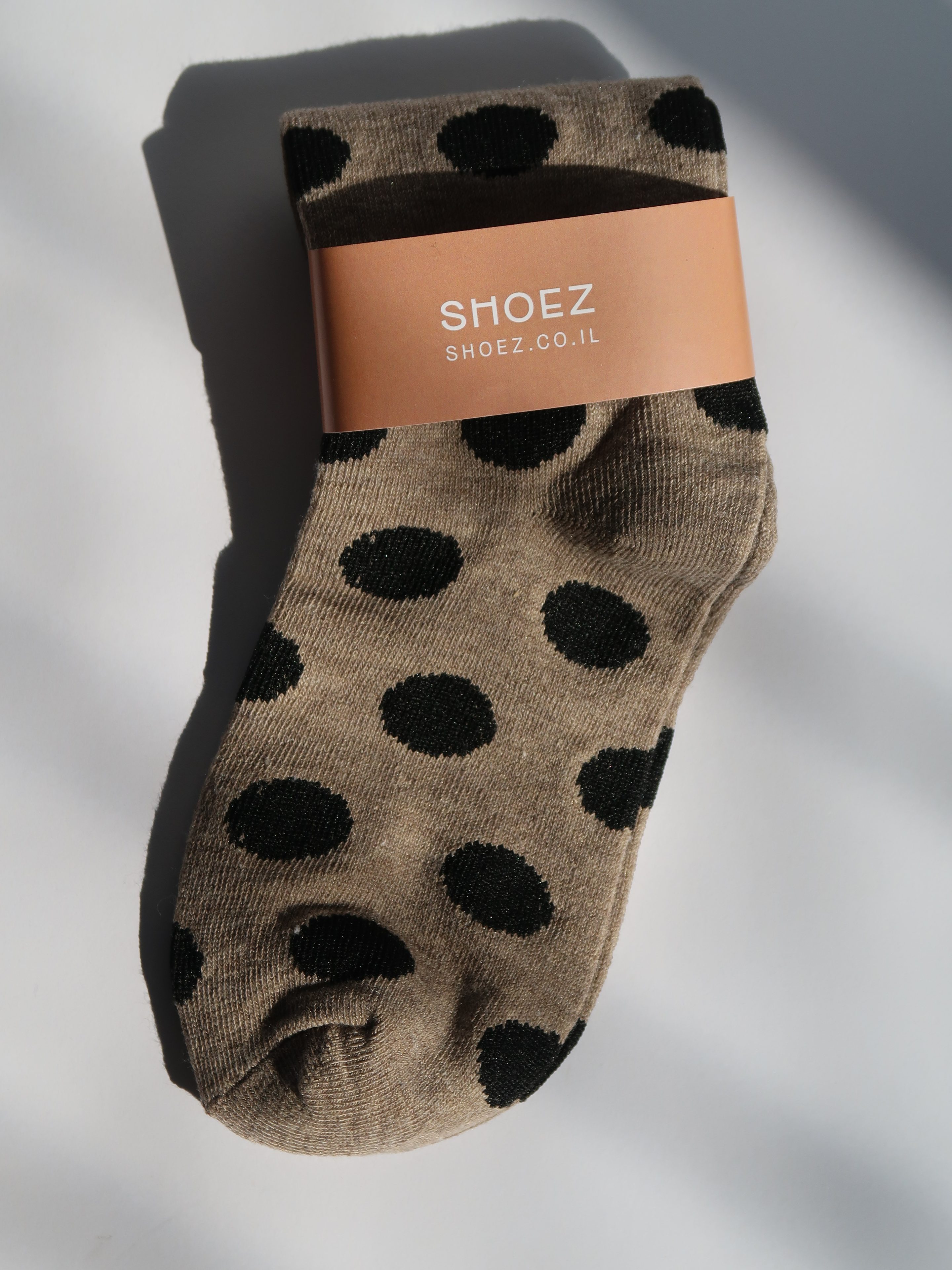 גרביים מוקה נקודות